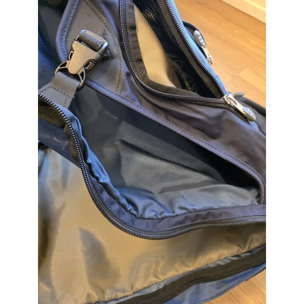 Vintage REI Hiking Backpack Padded Waist‎ Support Expandable Blue Multi Pocket